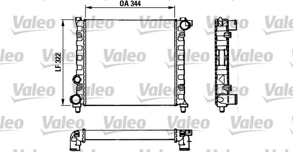 VALEO Radiaator,mootorijahutus 883921