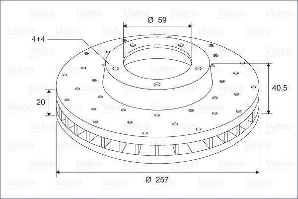 VALEO Тормозной диск 886153