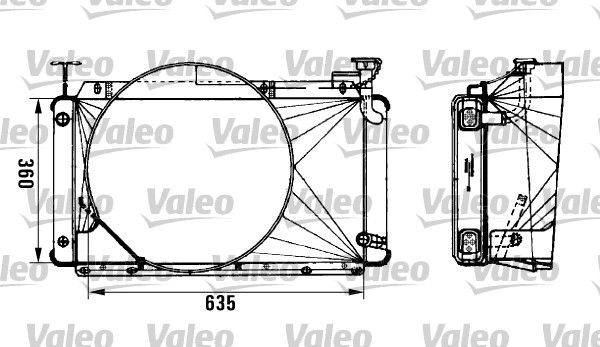 VALEO Radiaator,mootorijahutus 962495