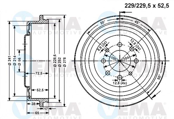 VEMA Piduritrummel 800835