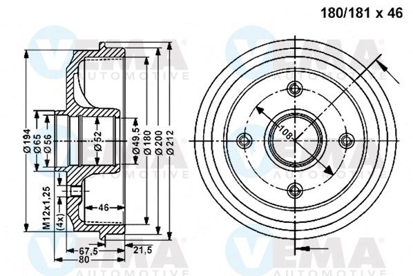 VEMA Piduritrummel 801099