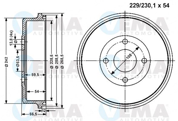 VEMA Piduritrummel 801162