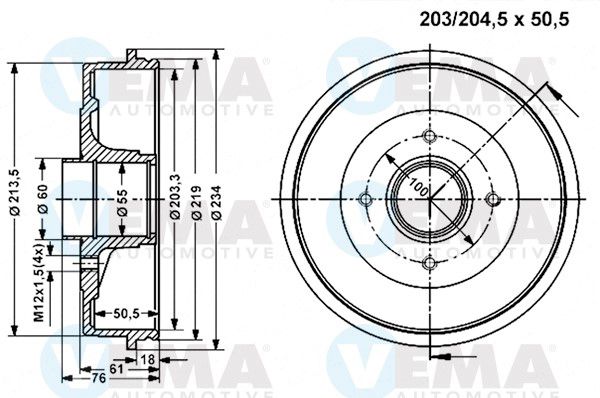 VEMA Piduritrummel 801221