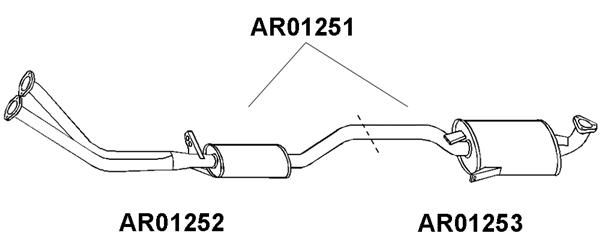 VENEPORTE Предглушитель выхлопных газов AR01251