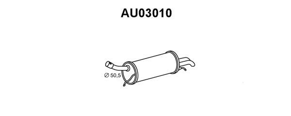 VENEPORTE Глушитель выхлопных газов конечный AU03010