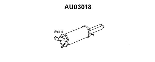 VENEPORTE Глушитель выхлопных газов конечный AU03018