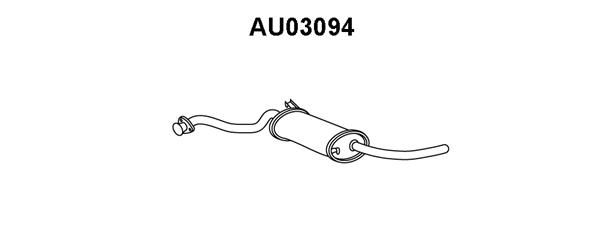 VENEPORTE Глушитель выхлопных газов конечный AU03094