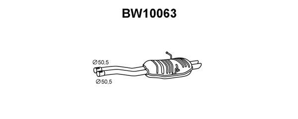 VENEPORTE Глушитель выхлопных газов конечный BW10063
