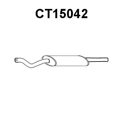 VENEPORTE Предглушитель выхлопных газов CT15042