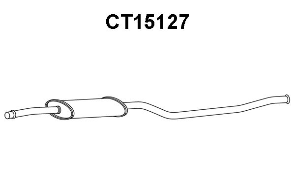 VENEPORTE Средний глушитель выхлопных газов CT15127