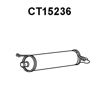 VENEPORTE Глушитель выхлопных газов конечный CT15236
