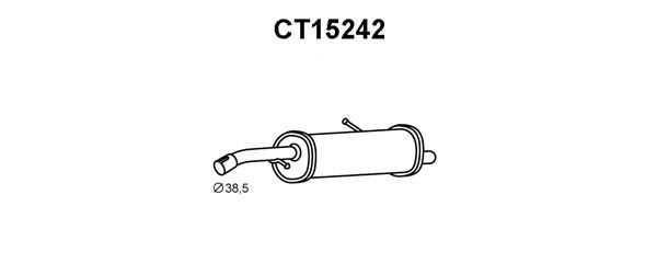 VENEPORTE Глушитель выхлопных газов конечный CT15242