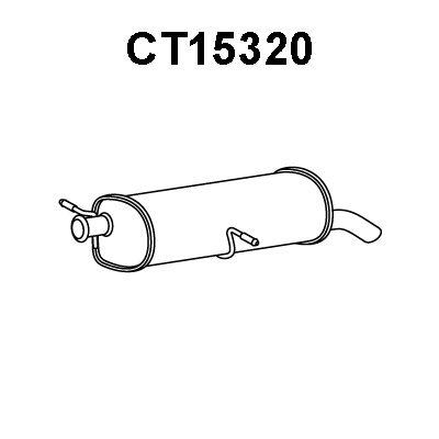 VENEPORTE Глушитель выхлопных газов конечный CT15320