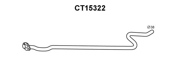 VENEPORTE Труба выхлопного газа CT15322