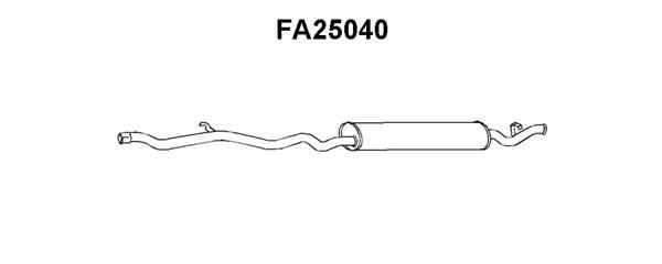 VENEPORTE Глушитель выхлопных газов конечный FA25040