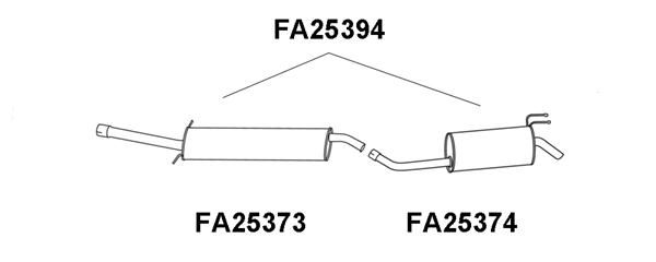 VENEPORTE Предглушитель выхлопных газов FA25373