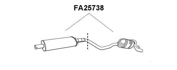 VENEPORTE Глушитель выхлопных газов конечный FA25738