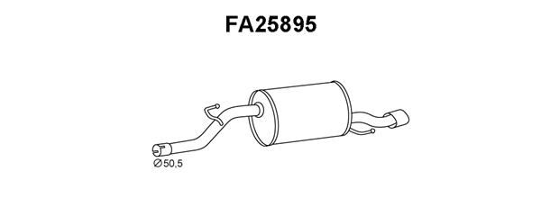 VENEPORTE Глушитель выхлопных газов конечный FA25895