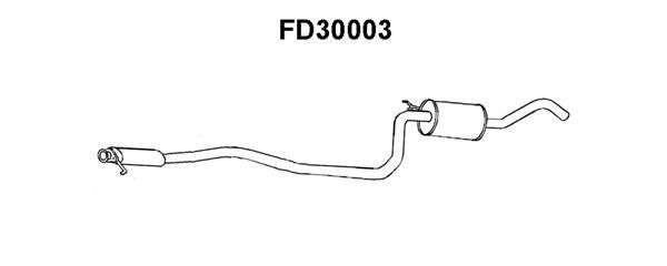 VENEPORTE Средний глушитель выхлопных газов FD30003