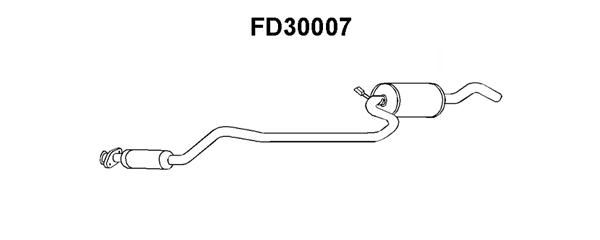 VENEPORTE Средний глушитель выхлопных газов FD30007