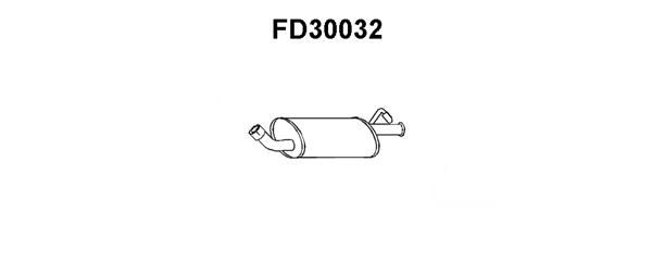 VENEPORTE Глушитель выхлопных газов конечный FD30032