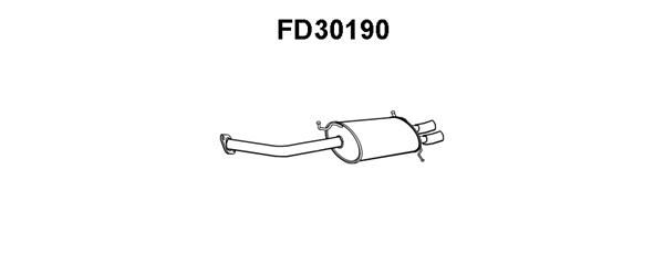 VENEPORTE Глушитель выхлопных газов конечный FD30190