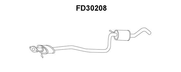 VENEPORTE Предглушитель выхлопных газов FD30208