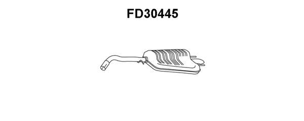 VENEPORTE Глушитель выхлопных газов конечный FD30445