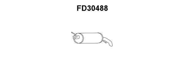 VENEPORTE Глушитель выхлопных газов конечный FD30488