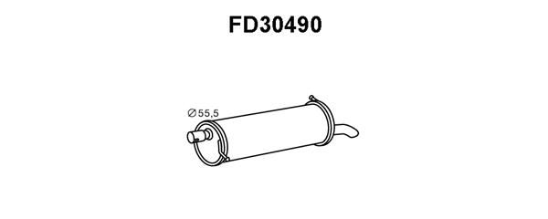 VENEPORTE Глушитель выхлопных газов конечный FD30490