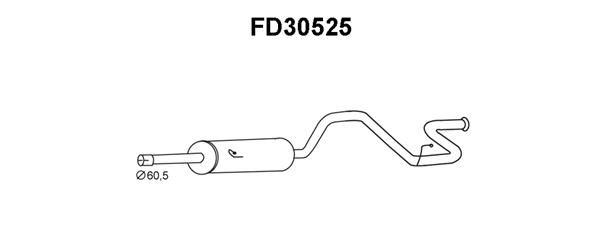 VENEPORTE Глушитель выхлопных газов конечный FD30525