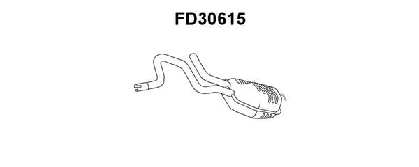 VENEPORTE Средний глушитель выхлопных газов FD30615