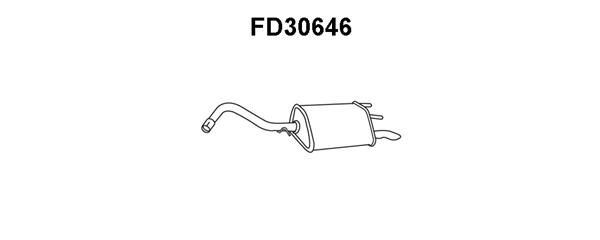 VENEPORTE Глушитель выхлопных газов конечный FD30646