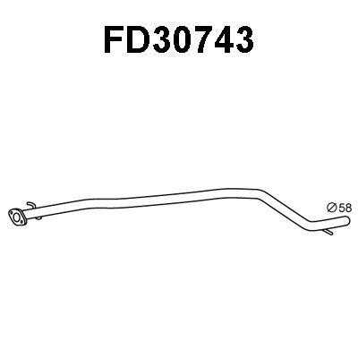 VENEPORTE Труба выхлопного газа FD30743