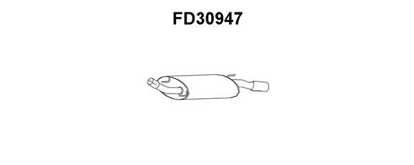 VENEPORTE Глушитель выхлопных газов конечный FD30947