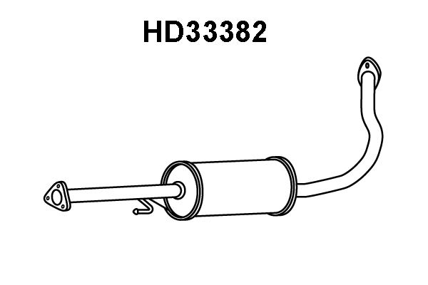 VENEPORTE Средний глушитель выхлопных газов HD33382