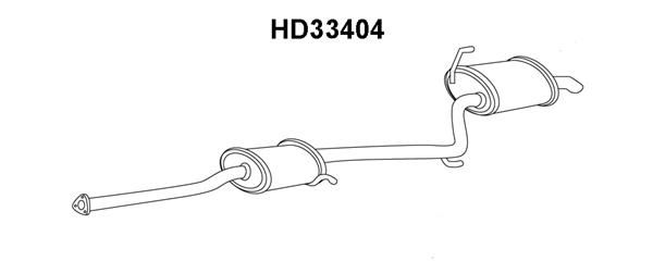 VENEPORTE Глушитель выхлопных газов конечный HD33404