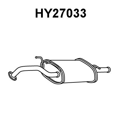 VENEPORTE Глушитель выхлопных газов конечный HY27033