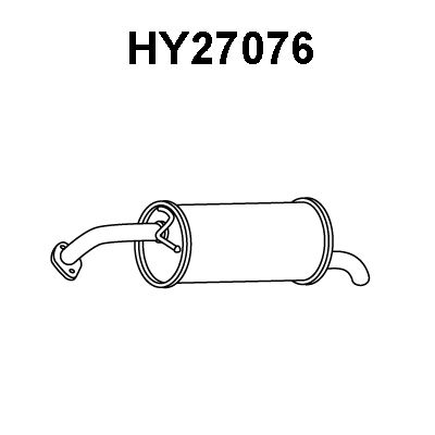 VENEPORTE Глушитель выхлопных газов конечный HY27076