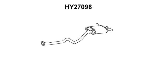 VENEPORTE Глушитель выхлопных газов конечный HY27098