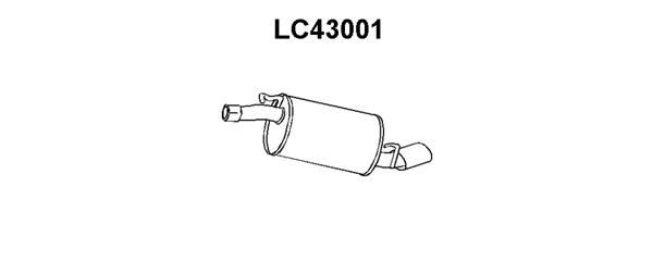 VENEPORTE Глушитель выхлопных газов конечный LC43001