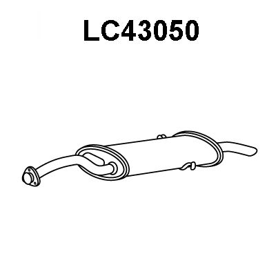 VENEPORTE Глушитель выхлопных газов конечный LC43050