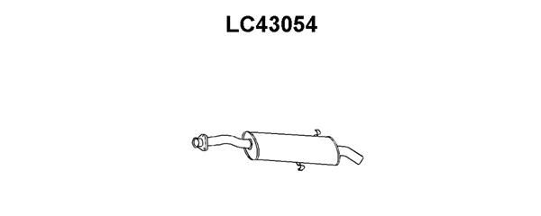 VENEPORTE Глушитель выхлопных газов конечный LC43054