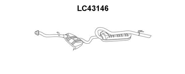 VENEPORTE Глушитель выхлопных газов конечный LC43146