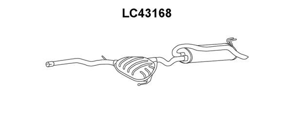 VENEPORTE Глушитель выхлопных газов конечный LC43168