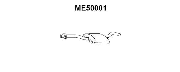VENEPORTE Средний глушитель выхлопных газов ME50001