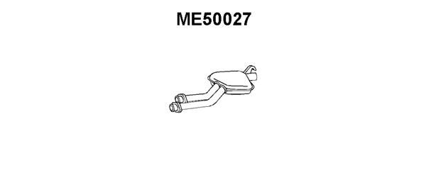 VENEPORTE Средний глушитель выхлопных газов ME50027