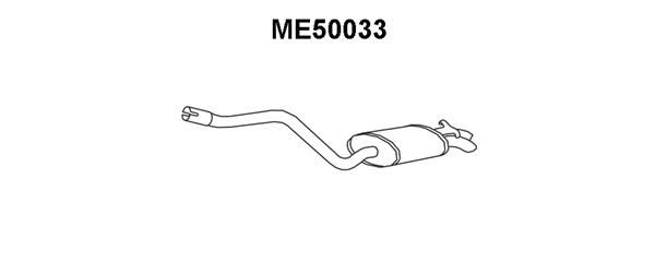 VENEPORTE Глушитель выхлопных газов конечный ME50033