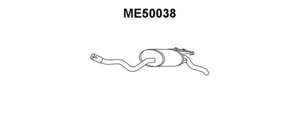 VENEPORTE Глушитель выхлопных газов конечный ME50038
