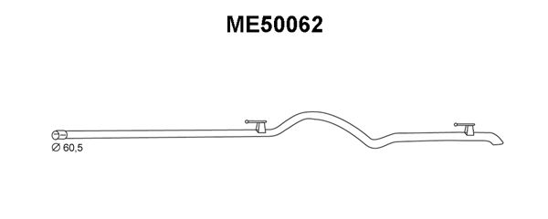 VENEPORTE Труба выхлопного газа ME50062